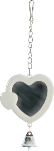זולוקס מראת לב מפלסטיק עם פעמון    זולוקס PLASTIC HEART MIRROR+BELL 