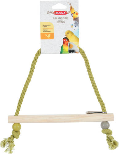 זולוקס נדנדת חבל עם מקל עמידה מעץ    זולוקס ROPE SWING WOODEN PERCH