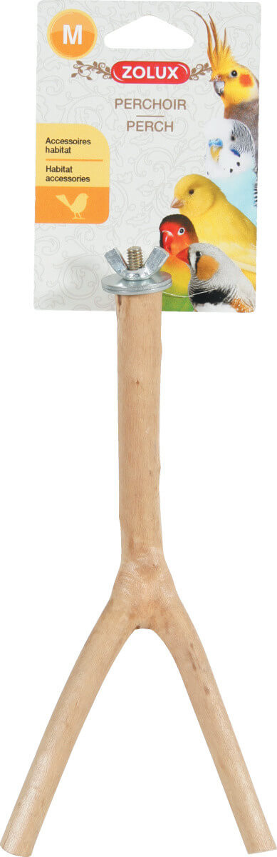זולוקס מקל עמידה M מעץ טבעי    זולוקס NATURE WOODEN PERCH 