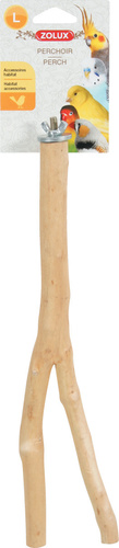 זולוקס מקל עמידה L מעץ טבעי    זולוקס NATURE WOODEN PERCH 