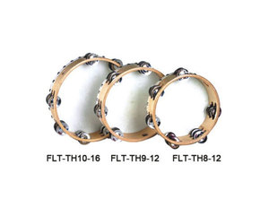 טמבורין 8" מעץ עם עור ו 12 זוגות מצלצלים FLEET FLT-TH8-12