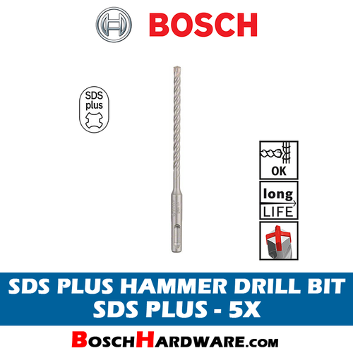 מקדח SDS מידה 12*460 BOSCH PLUS-5X