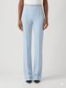 Trousers in lightweight crêpe fabric with jewel chain COLOR STARLIGHT BLUE