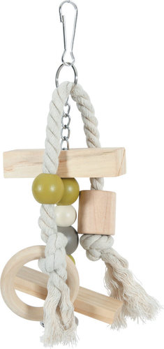 זולוקס צעצוע עץ לתוכים ולתוכונים  זולוקס WOOD.TOY PARROTS/L.PARAK BANJO