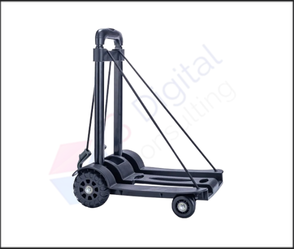 עגלת משא מתקפלת שחורה GFT100 – חוזק, נוחות וקומפקטיות מבית GLAMP