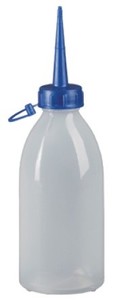 בקבוק למעבדה עם צינורית Pressol