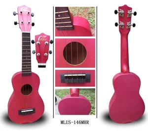 יוקללה סופרן כולל נרתיק LEHO MLUS-146MHR My Hawaiian Rose