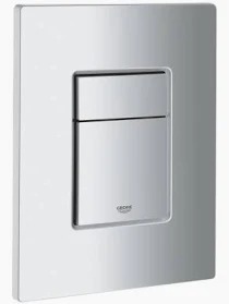 לחצן לניאגרה סמויה מרובע GROHE מסגרת סאטן מט
