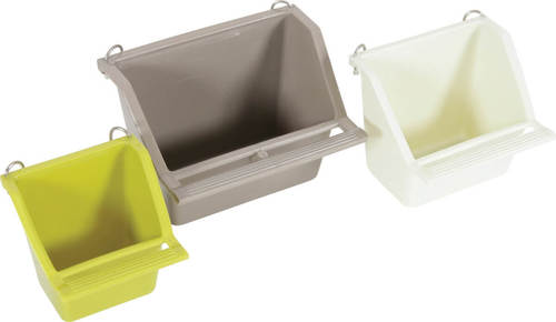 זולוקס סט של 3 מתקני האכלה עם מוט עמידה  FEEDER W. PERCH MIXED COLOR M