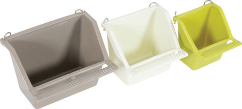 זולוקס סט של 3 מתקני האכלה עם מוט עמידה  FEEDER W. PERCH MIXED COLOR L