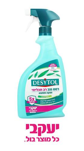 דזיטול – מנקה ומחטא בריסוס אחד