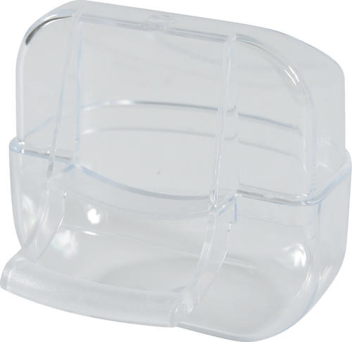 זולוקס מתקן האכלה לציפורי נוי בגודל קטן (S)   BIRD FEEDER W. PERCH TRANSP. S