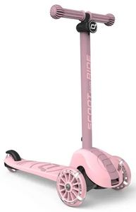 קורקינט מתקפל לילדים Highwaykick 3S עם אורות LED, מערכת היגוי כפולה לבחירה ומונע התהפכות - Rose ורוד