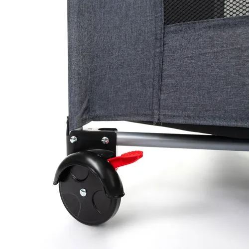 לול קמפינג ועריסה מתקפל פלטינום Platinium - אפור Dark Grey Quilt
