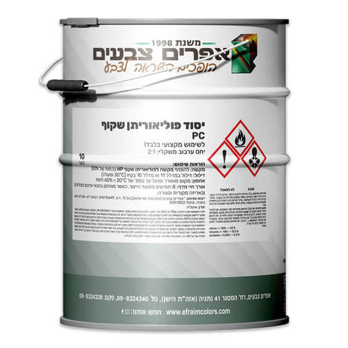 יסוד פוליאוריטן שקוף PC  ליטר 10