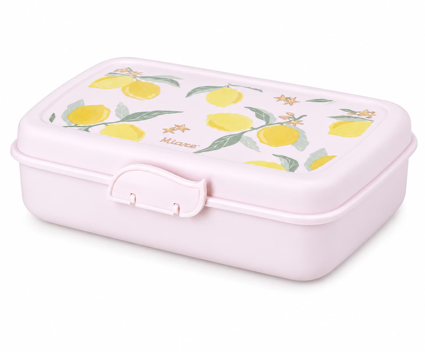 קופסת אוכל מחולקת לילדים עם מכסה אינטגרלי | BPA Free - לימונים