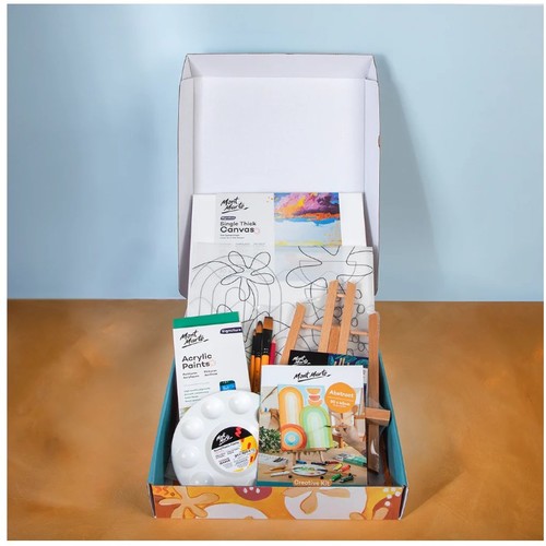 ערכת ציור בצבעי אקריליק ׁ(23 חלקים) ART IN A BOX - דגם מופשט