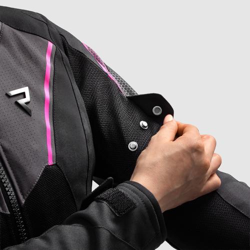 מעיל קיץ לנשים רבל הורן שח/ור - REBELHORN HIFLOW V JACKET