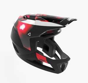 קסדת אינדורו מלאה לאופניים ליט אדום - LEATT MTB GRAVITY 5.0