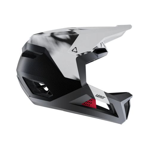 קסדת אינדורו מלאה לאופניים ליט לבן - LEATT MTB GRAVITY 5.0