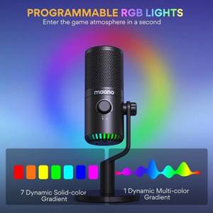 מיקרופון קונדנסר לגיימרים עם תאורת RGB דגם DM30