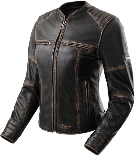 מעיל עור רבל הורן שח/חו - REBELHORN HUNTER 2 LEATHER