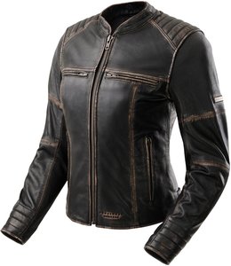 מעיל עור רבל הורן שח/חו - REBELHORN HUNTER 2 LEATHER