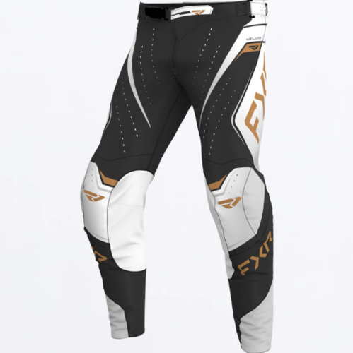 חליפת רכיבה לילדים FXR HELIUM EDGE V26 שחור\לבן\זהב FXR RACING