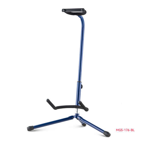 סטנד גיטרה מתכוונן כחול Casa Solo Wave Color עם זרועות תמיכה מסתובבות AWEDA MGS-176WA