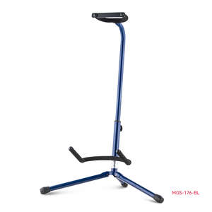 סטנד גיטרה מתכוונן כחול Casa Solo Wave Color עם זרועות תמיכה מסתובבות AWEDA MGS-176WA