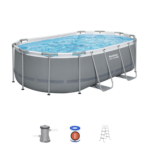 בריכת שחייה אובלית  דגם 56620 4.27×2.50 BestWay - יבוא מקביל