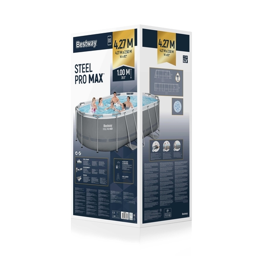בריכת שחייה אובלית  דגם 56620 4.27×2.50 BestWay - יבוא מקביל