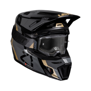 קסדת ליט 8.5 שחור כולל משקפי אבק מתנה - LEATT MOTO 8.5 V27