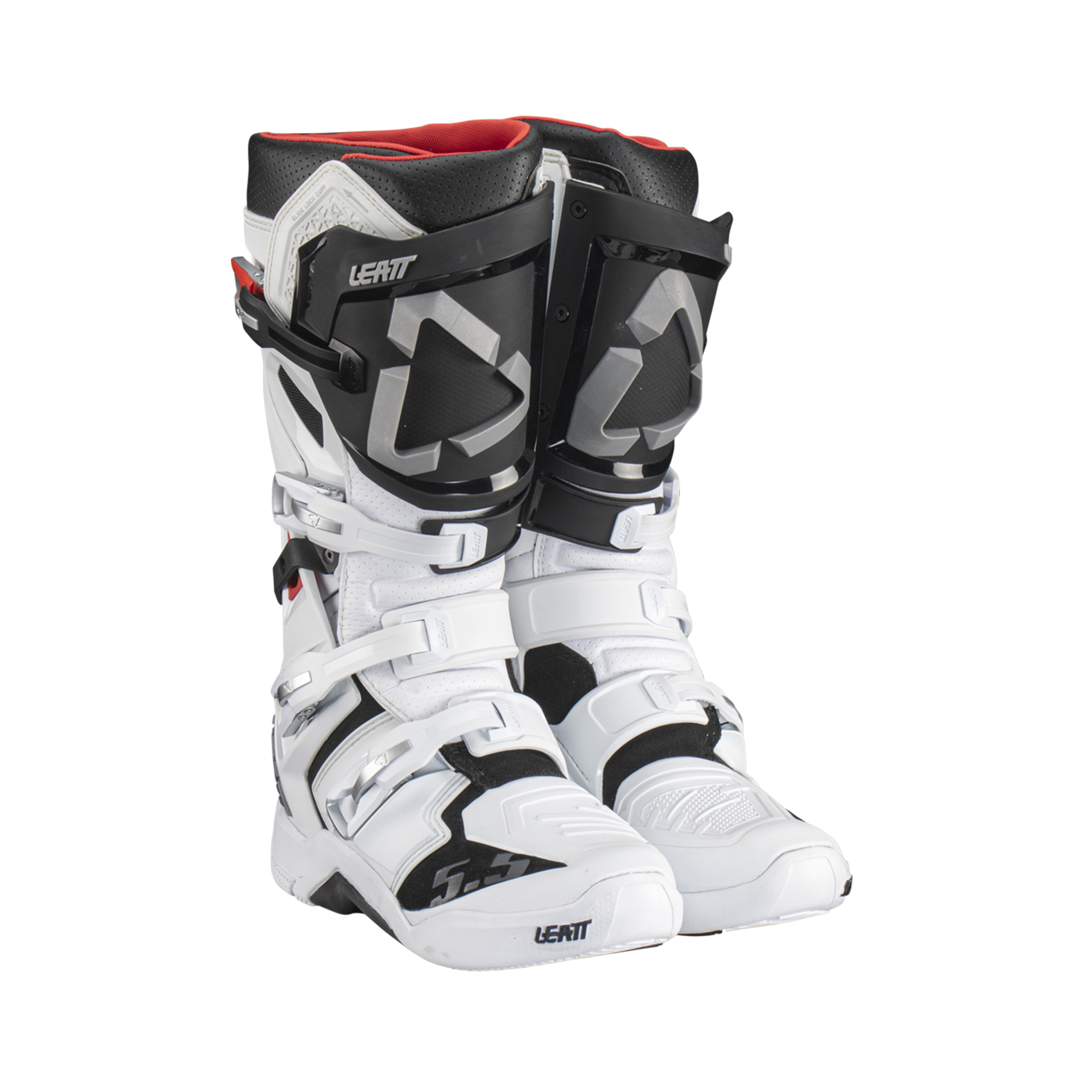 מגף רכיבה ליט לבן - LEATT BOOTS FLEXLOCK EVO 5.5