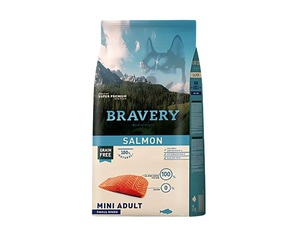 bravery salmon mini - ברייברי סלמון מיני 7 ק"ג