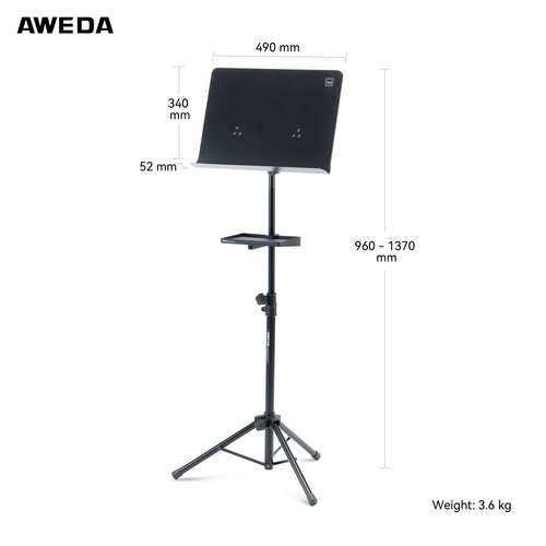 עמוד תווים מקצועי לתזמורת בית ספר - AWEDA MUSOX100