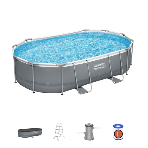 בריכת שחייה אובלית דגם 56448 4.88×3.05 BestWay - יבוא מקביל