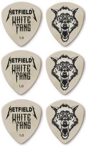 מארז עם 6 מפרטים DUNLOP Hetfield's White Fang Custom Flow 1.0mm