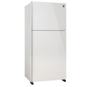 מקרר מקפיא עליון 604 ליטר נטו Sharp SJ-GTR820G-WH - גימור זכוכית לבנה