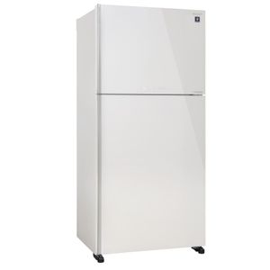 מקרר מקפיא עליון 604 ליטר נטו Sharp SJ-GTR820G-WH - גימור זכוכית לבנה