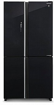 מקרר 4 דלתות מקפיא תחתון 572 ליטר נטו Sharp SJ-FFS89-BK 