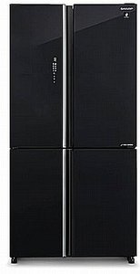 מקרר 4 דלתות מקפיא תחתון 572 ליטר נטו Sharp SJ-FFS89-BK 
