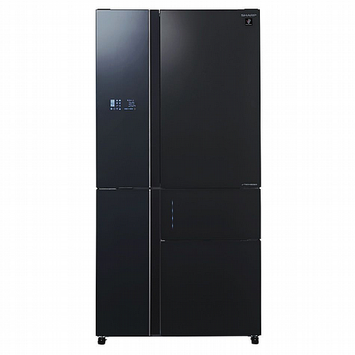 מקרר 5 דלתות 668 ליטר נטו Sharp SJ-FS920-BK - גימור זכוכית שחורה **מתצוגה**
