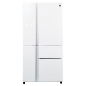 מקרר 5 דלתות 668 ליטר נטו Sharp SJ-FS920-WH - גימור זכוכית לבנה 