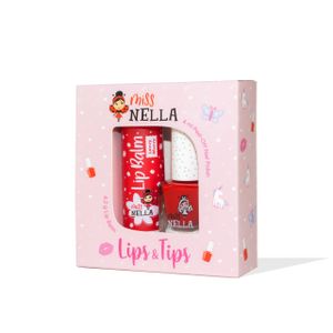 דואו שפתון + לק Luvvy Wuvvy & Strawberry'n'Cream MISS NELLA