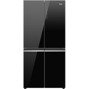 מקרר 4 דלתות - 463 ליטר כולל התקן שבת Haier האייר HRF-4560F זכוכית שחורה אחריות ע"י היבואן הרשמי 