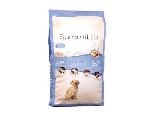 SUMMIT 10 סאמיט 10 עוף ואורז לכלב בוגר 3 ק
