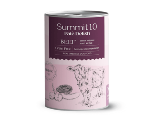 SUMMIT 10 שימור סאמיט 10 לכלב בקר מלון ותפוח 400 גרם