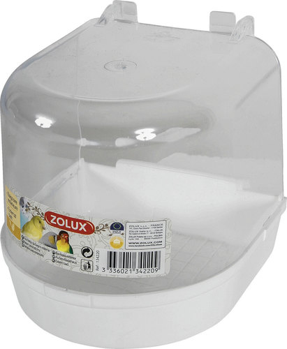 זולוקס אמבט רחצה חיצוני לציפורי נוי  External Bird Bath – White Bottom
