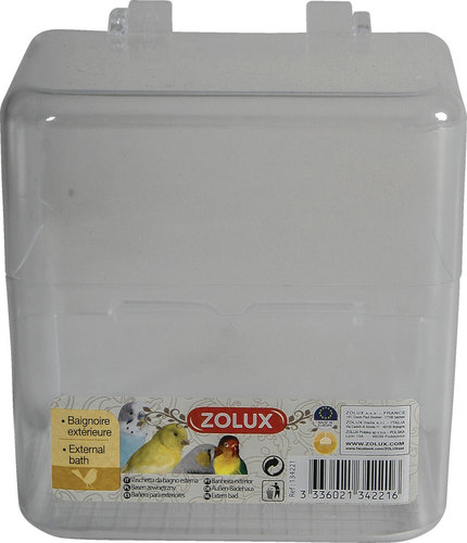 זולוקס אמבט רחצה חיצוני לציפורי נוי  External Bird Bath – Transparent Bottom